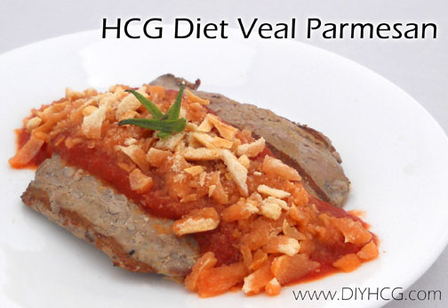 Did you know veal is allowed on the HCG diet? Try this amazing HCG phase 2 recipe, it has veal, tomato sauce, and crushed grissini... can't get better than that!